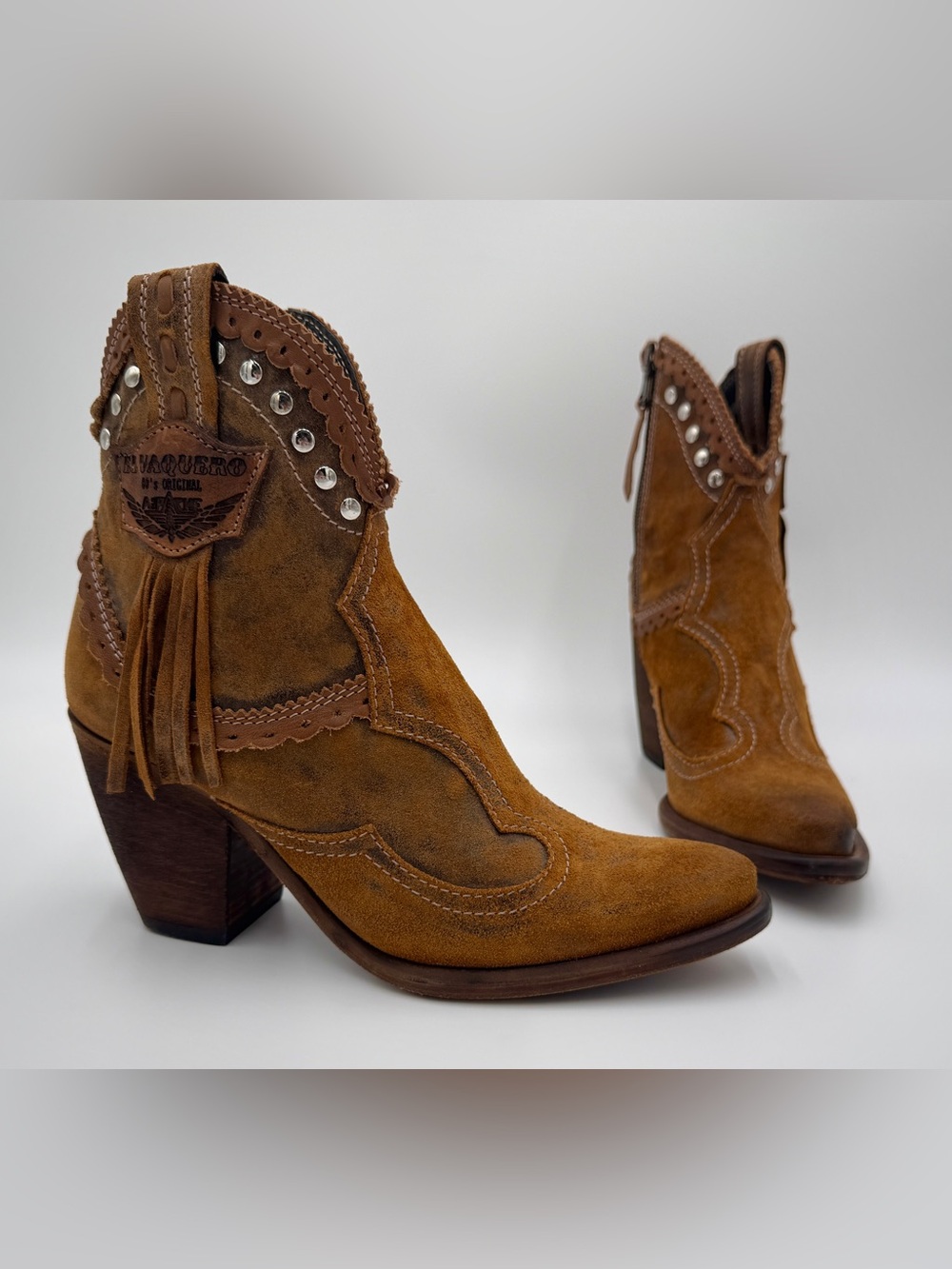 El VaqueroTexan Kera Silverstone Moro Booties | Sz 37 | EUC